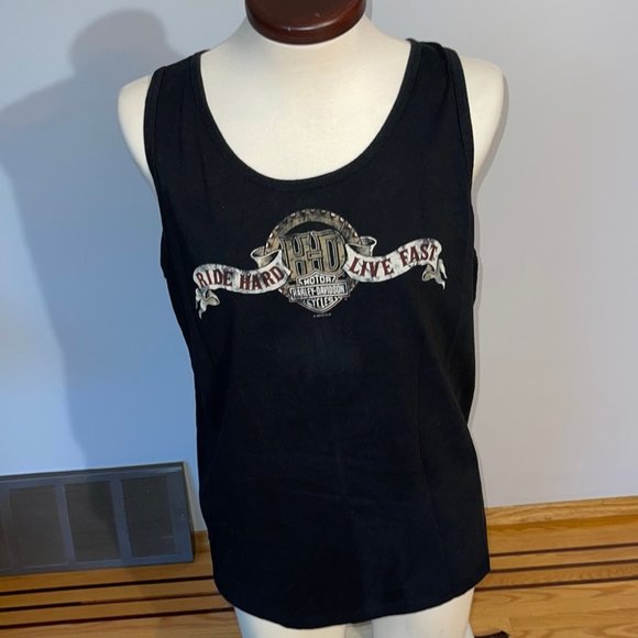 Harley Davidson CLEVELAND OHIO Eagle Rock n Roll Muscle Tee - Picture 1 of 7